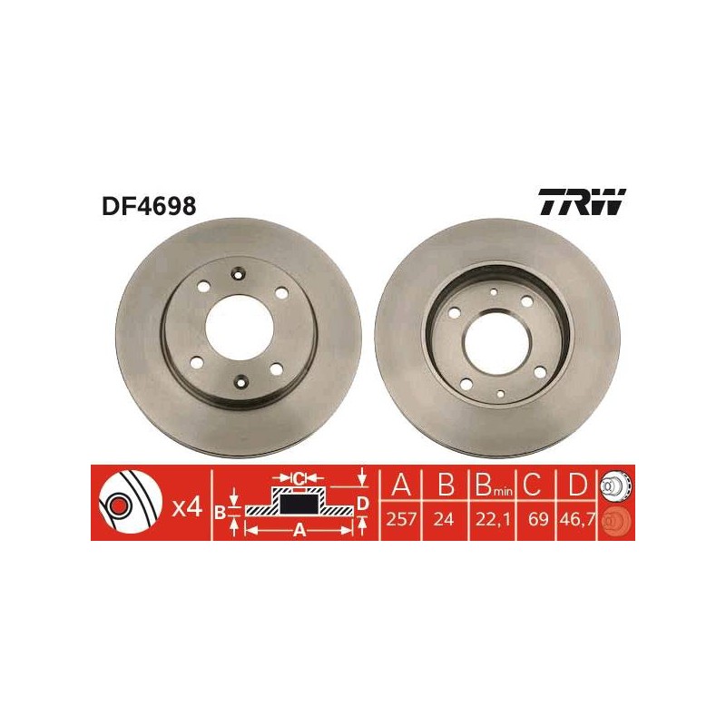 PAIRE DE DISQUES