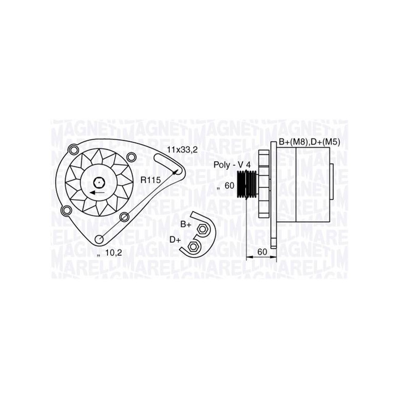 ALTERNATEUR NEUF FIAT PUNTO DOBLO