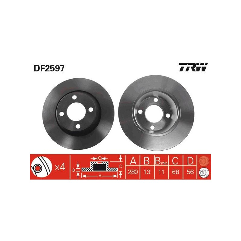 PAIRE DE DISQUES