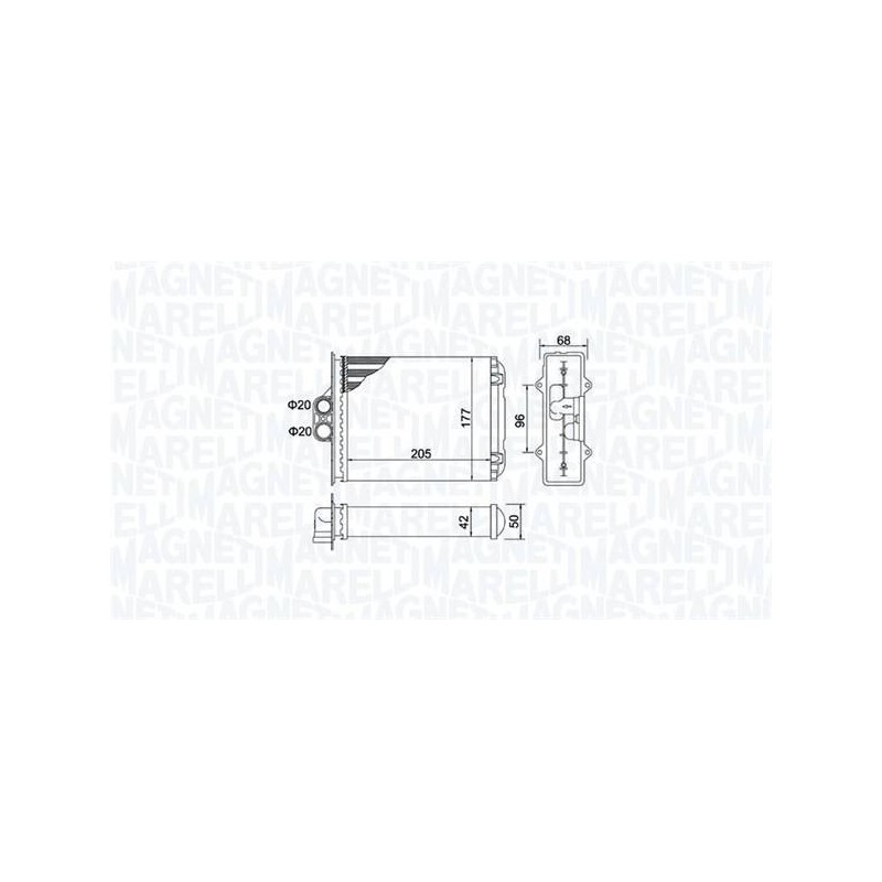 RADIATEUR CHAUFFAGE OPEL VECTRA B
