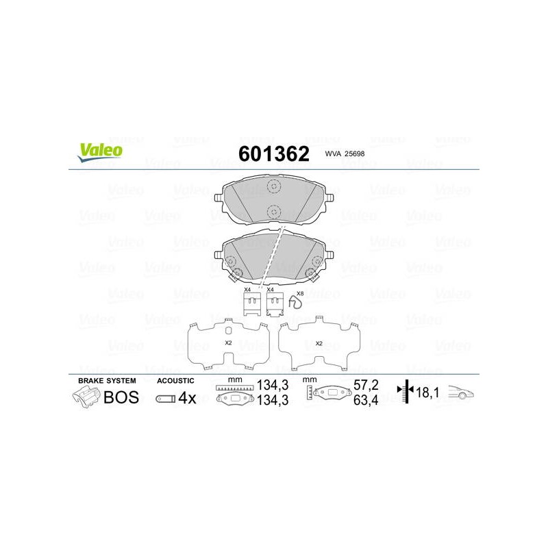 PLAQ FREIN TOY AURIS II (130A) AV