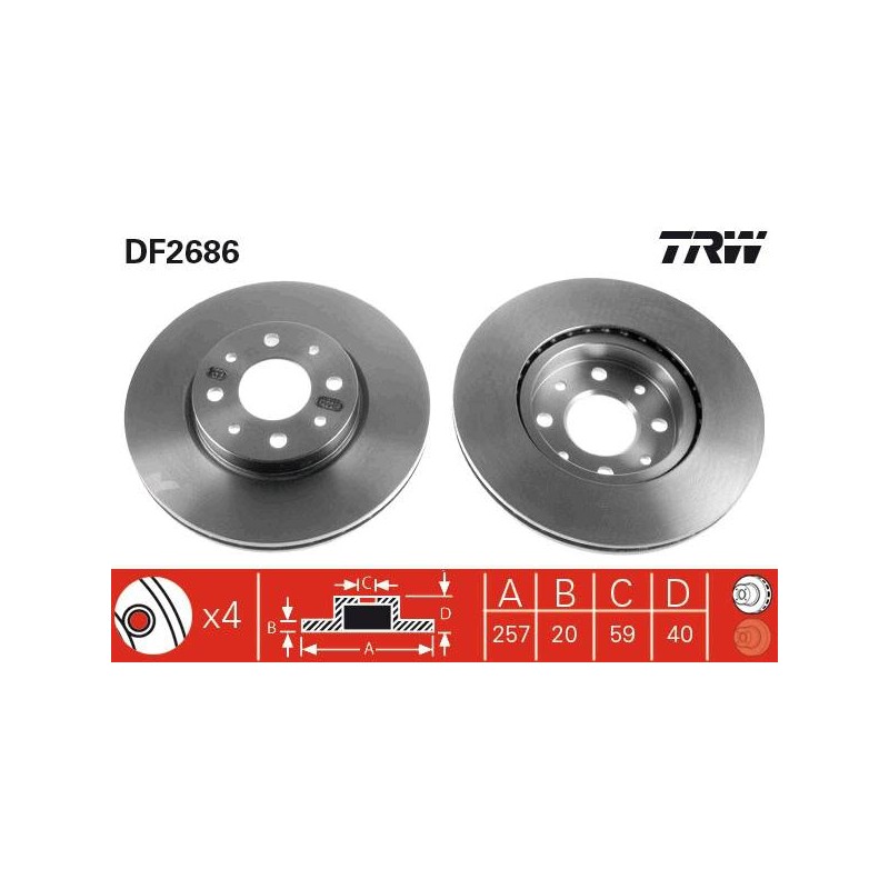PAIRE DE DISQUES