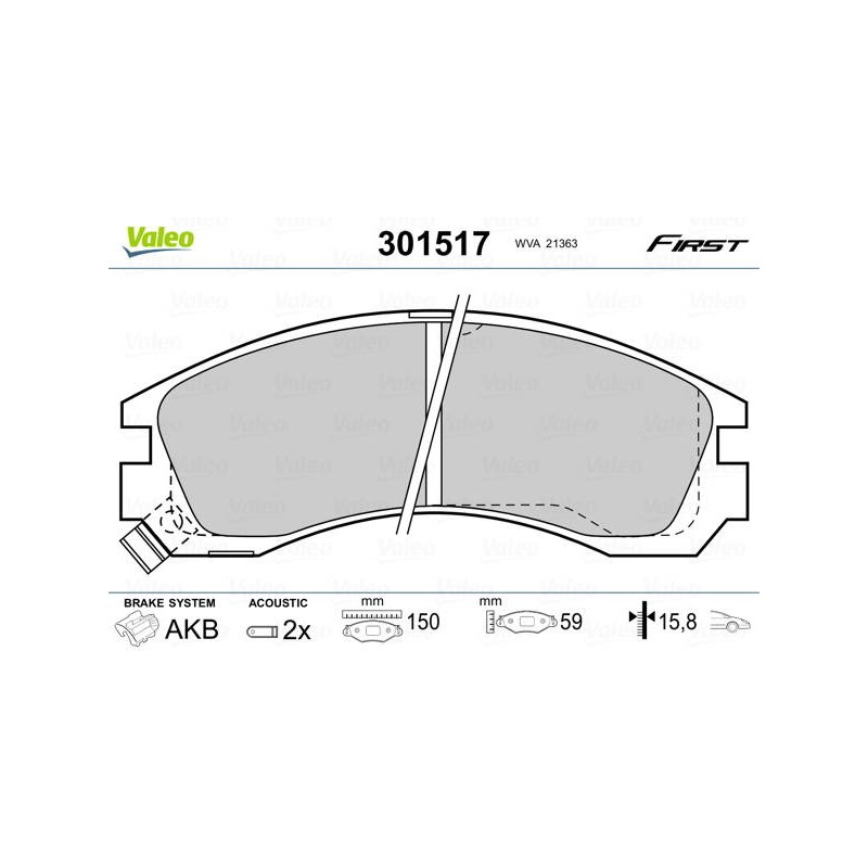 PLAQ FREIN FIRST MITSUBISHI PAJ/MON