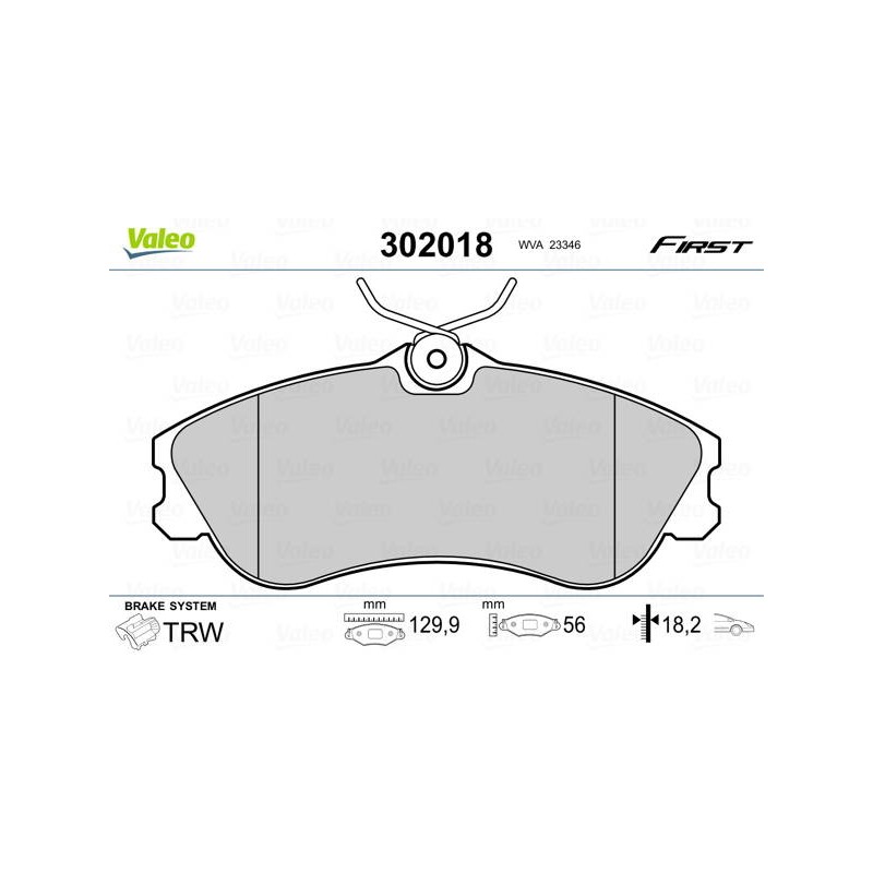 PLAQ FREINS FIRST CITROEN PICASSO 0