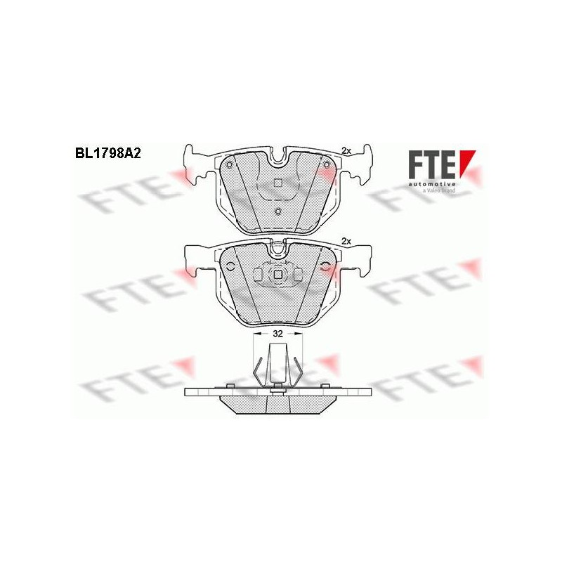 ENS. DE PLAQUETTES DE FREIN