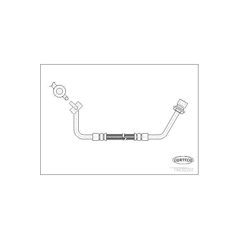 FLEXIBLE DE FREIN FORD TRANSIT