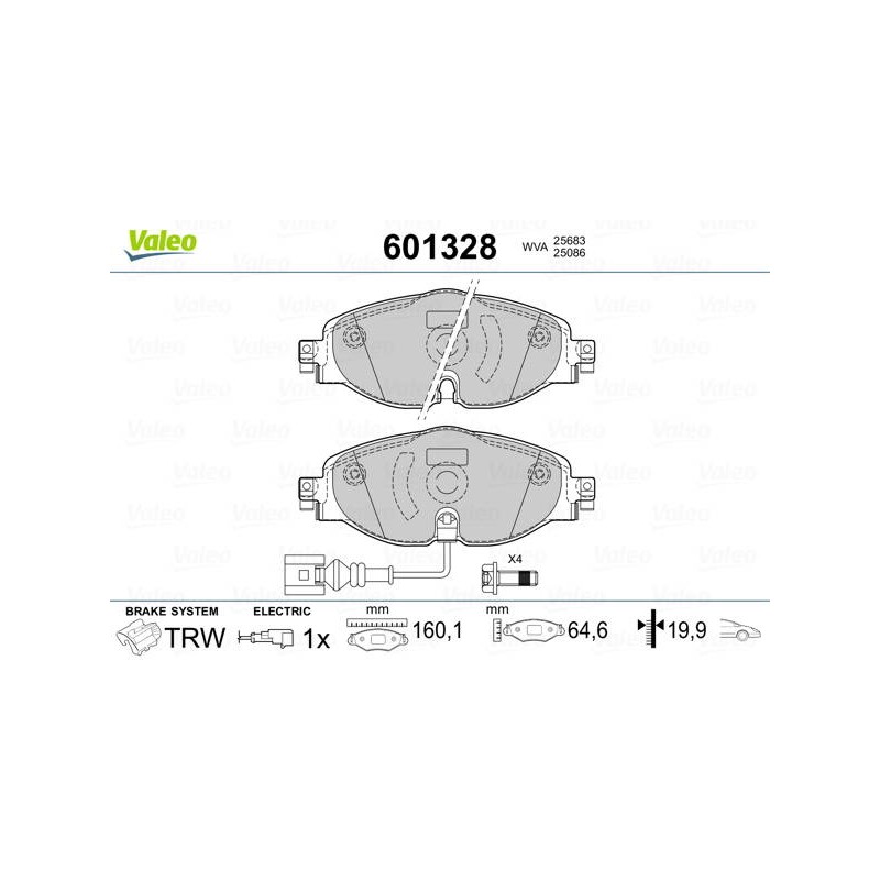PLAQ FREIN VW GOLF VII
