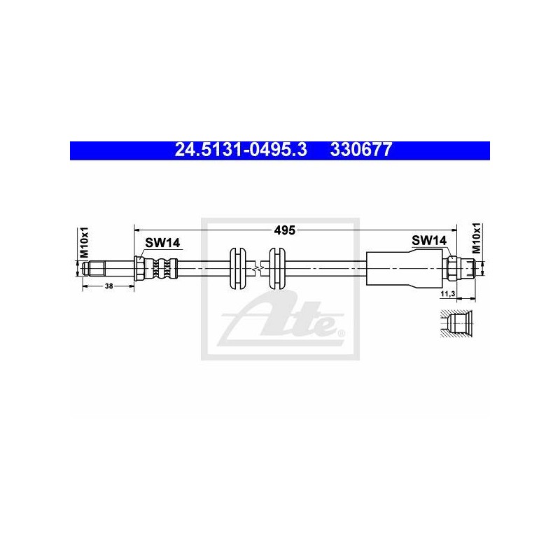 FLEXIBLE DE FREIN / EMBRAYAGE