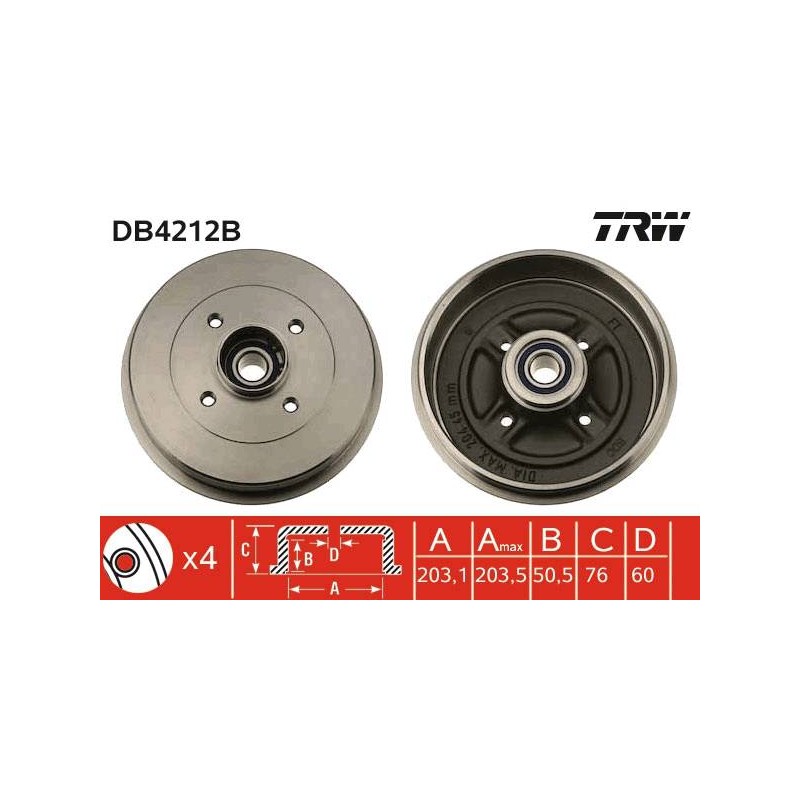 TAMBOUR DE FREIN + ROUL.