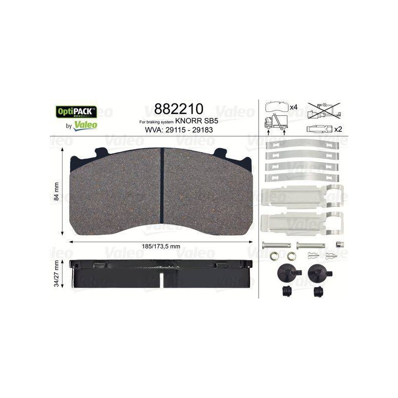 PLAQUETTES OPTIPACK MAN TGL / MB AT