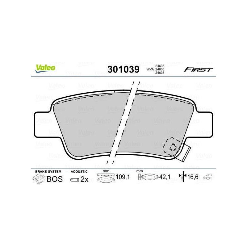 PLAQ FREIN FIRST HONDA CR-VIII (RE)