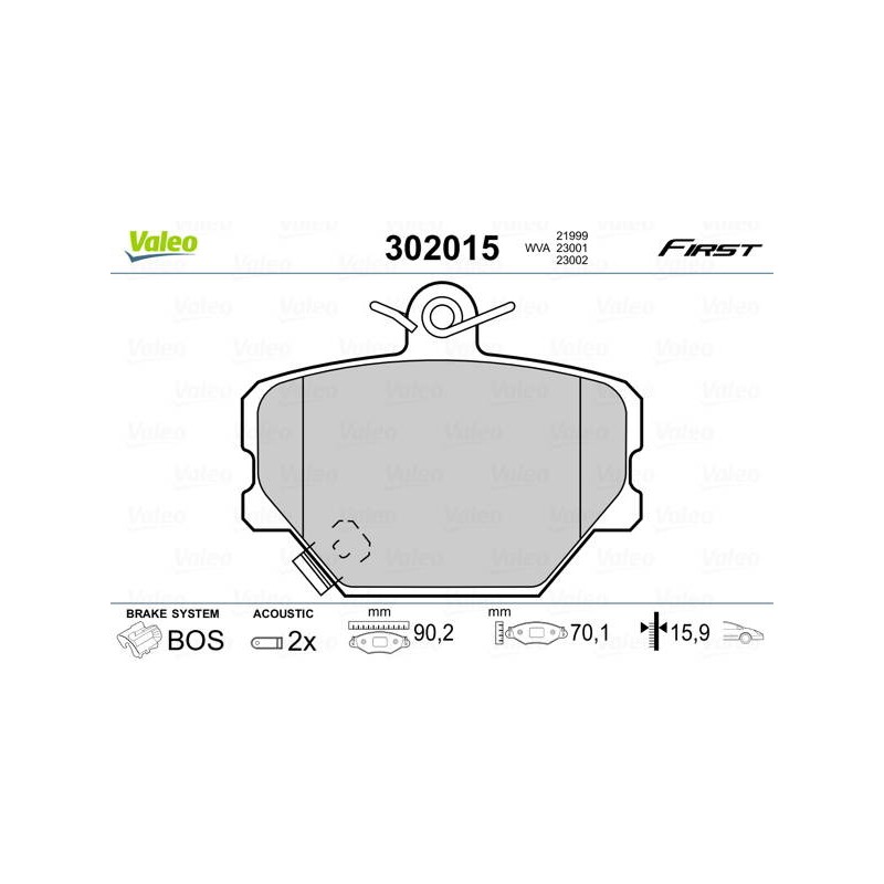 PLAQ FREIN FIRST SMART FORTWO 08 03
