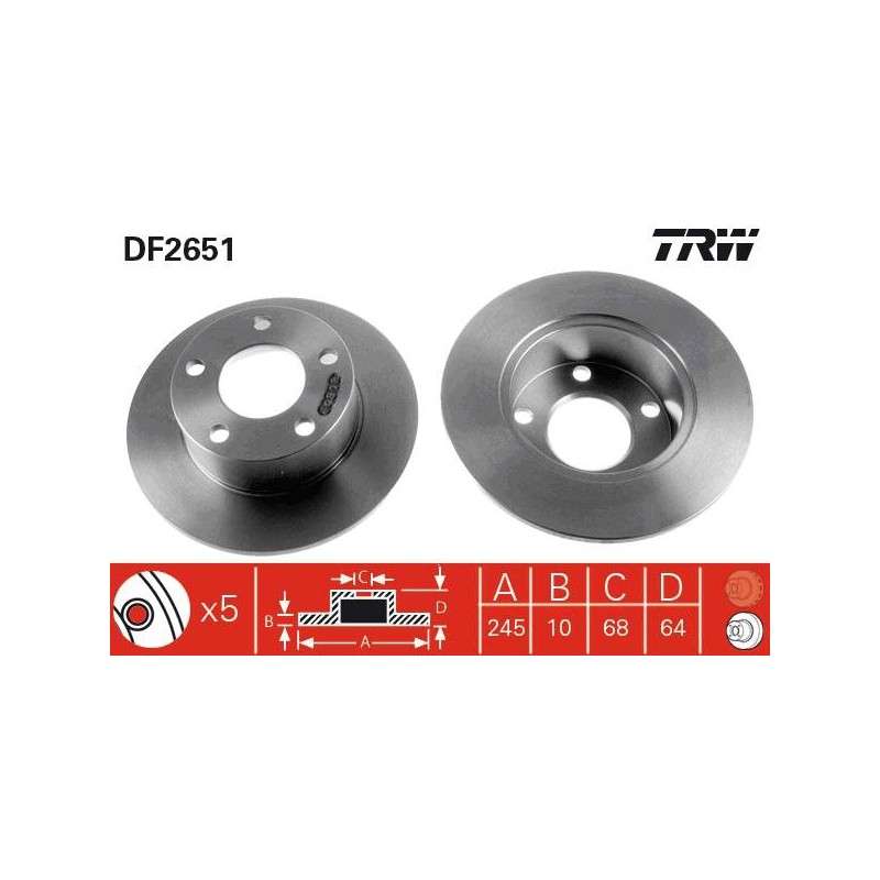 PAIRE DE DISQUES