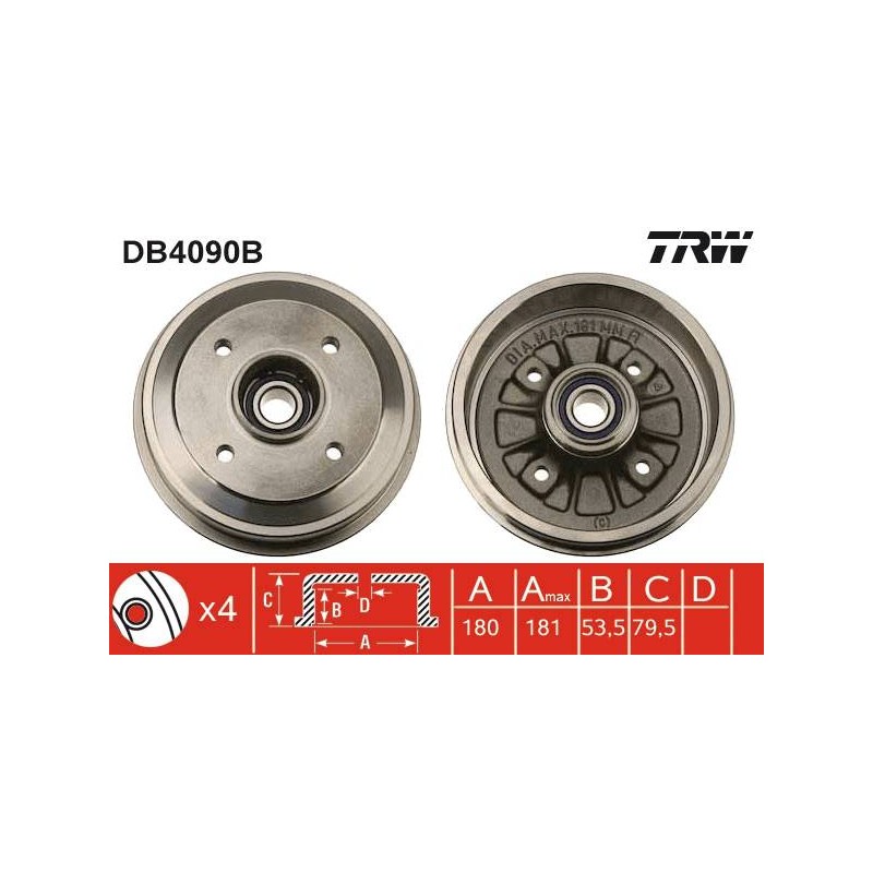 TAMBOUR DE FREIN + ROUL.