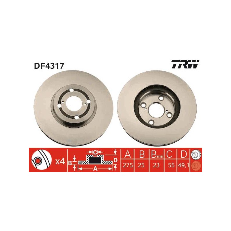 PAIRE DE DISQUES