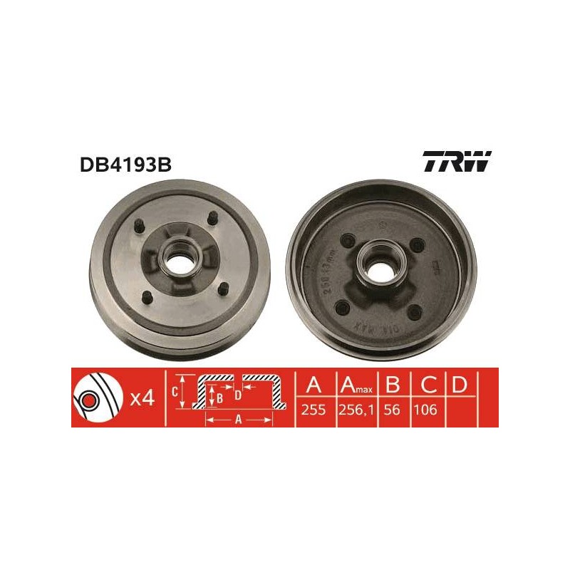 TAMBOUR DE FREIN + ROUL.