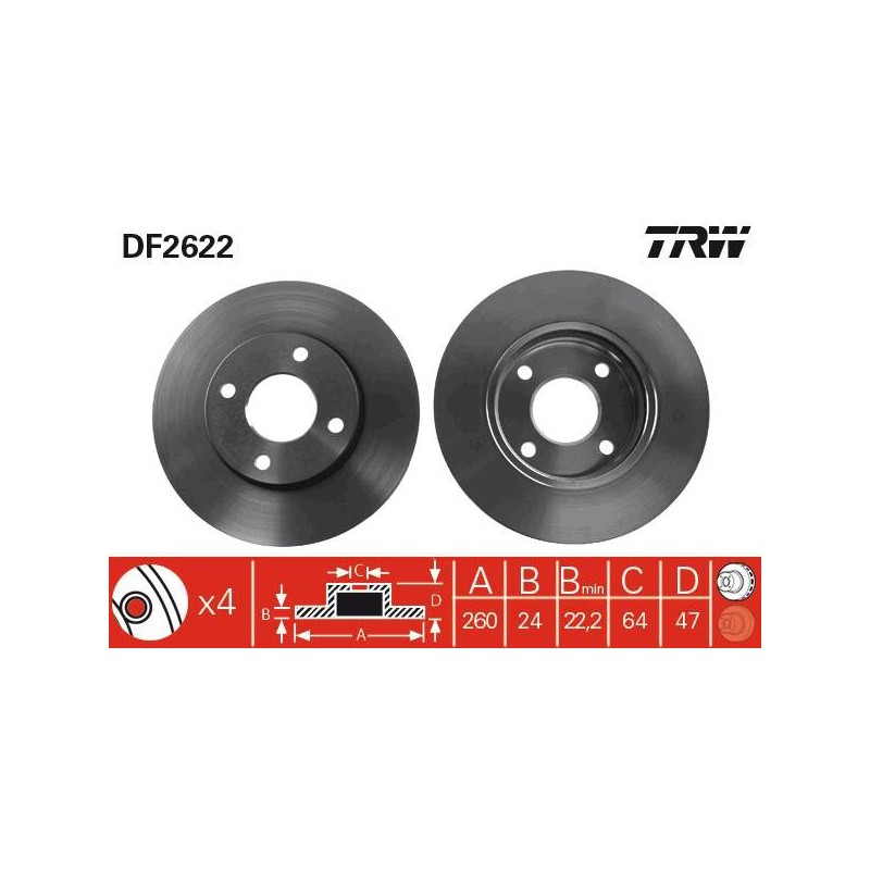 PAIRE DE DISQUES