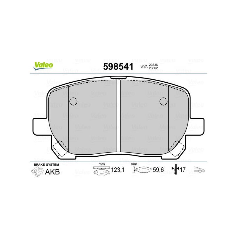 PLAQ FREIN TOYO AVENSIS VERSO