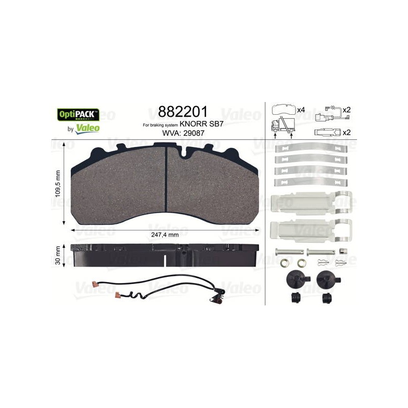 PLAQUETTES OPTIPACK EUROCARGO. STRA