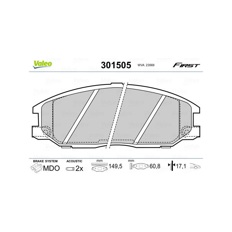 PLAQ FREIN FIRST HYUNDAI H-1 TRAVEL