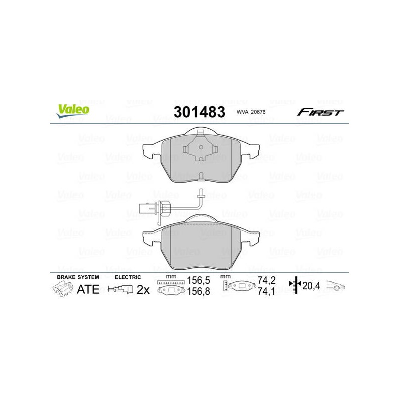 PLAQ FREIN FIRST AUDI A4