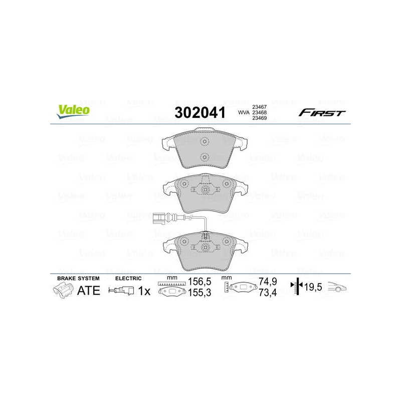 PLAQ FREIN FIRST VW TRANS 04.03 11.