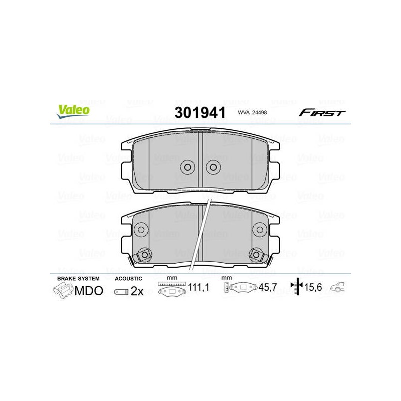 PLAQ FREIN FIRST CHEVROLET CAPTIVA