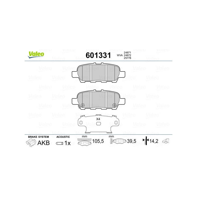 PLAQ FR NISSAN X-TRAIL AR