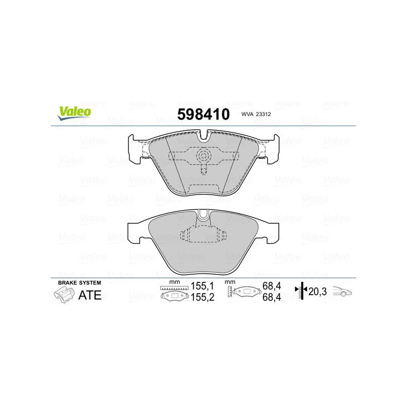 PLAQ FREIN BMW SERIE 5 (E60. E61)