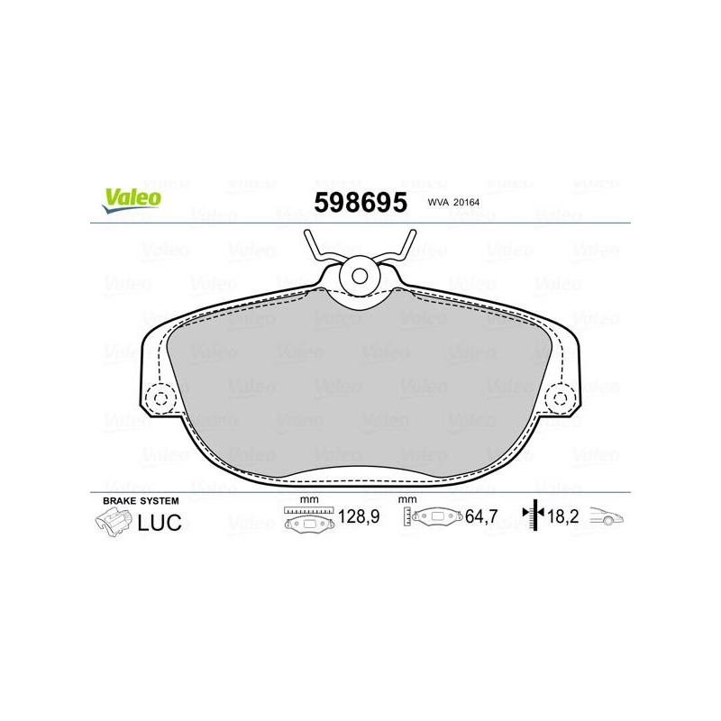 PLAQ FREIN VOLV 740. 940. 960