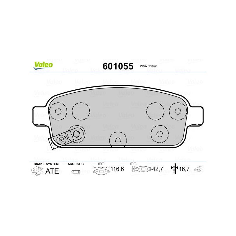 PLAQ FREIN OPEL ASTRA J 1.4/1.6/1.7