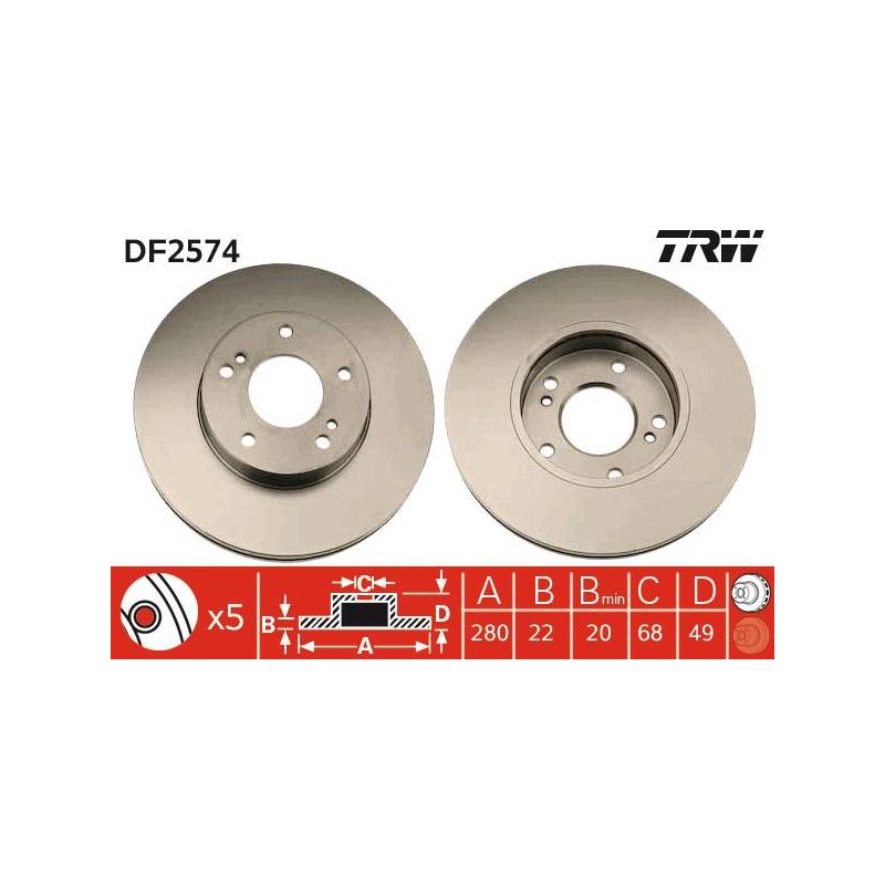 PAIRE DE DISQUES