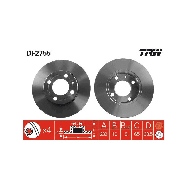 PAIRE DE DISQUES