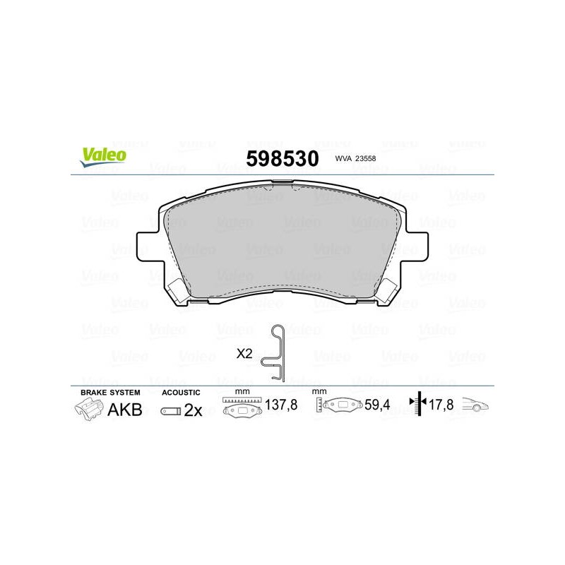 PLAQ FREIN SUBA FORESTER. IMPREZA