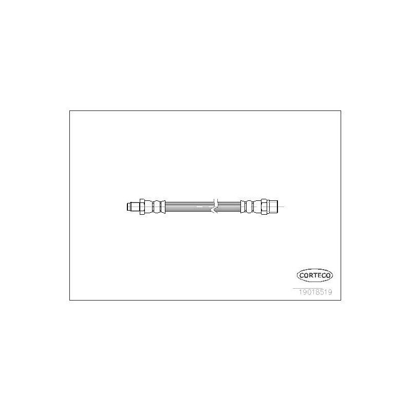 FLEXIBLE DE FREIN VW K70-AUDI 80