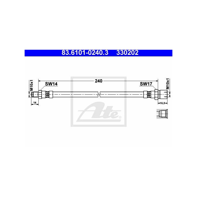 FLEXIBLE DE FREIN / EMBRAYAGE