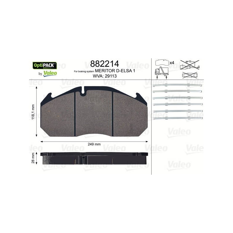 PLAQUETTES OPTIPACK MAN F90 F2000 M