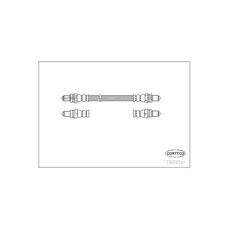 FLEXIBLE DE FREIN FORD ESCORT-SC