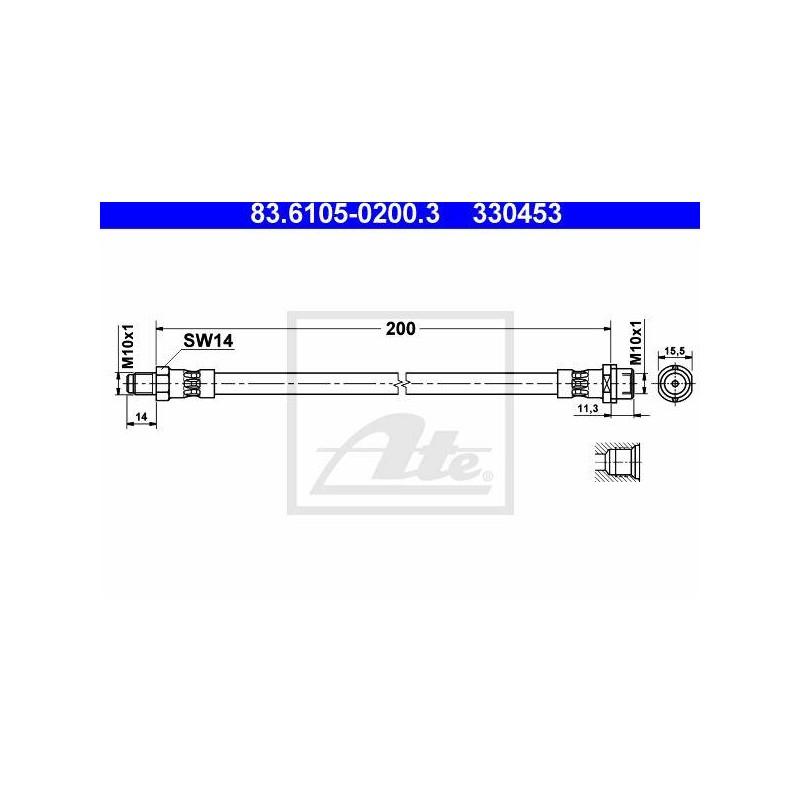 FLEXIBLE DE FREIN / EMBRAYAGE