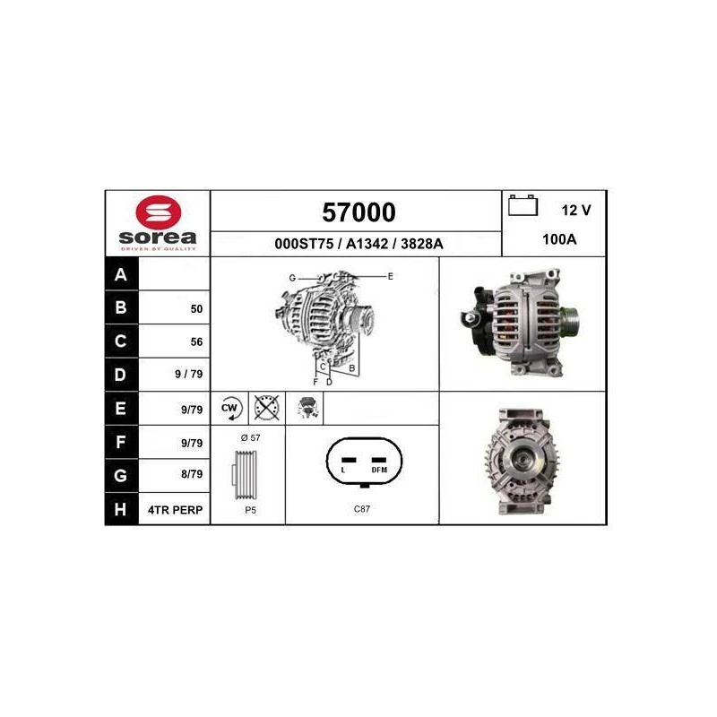 ALTERNATEUR VL / ASTRA 2.2 16V