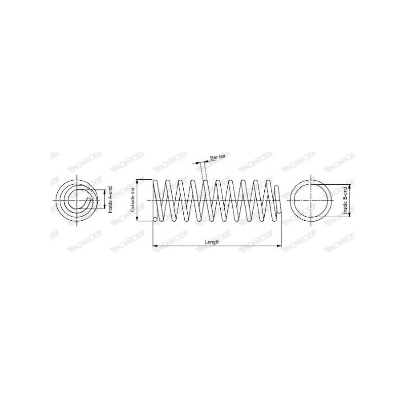 RESSORT AV TOYOTA COROLLA ( E12U .