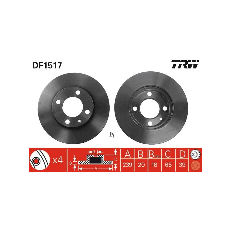 PAIRE DE DISQUES